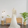 Elegant and Glamorous Beaded Bridal Gown with Smashed Drape (Wedding Dress / Bridal)